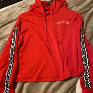 Long sleeve shirt with a hood